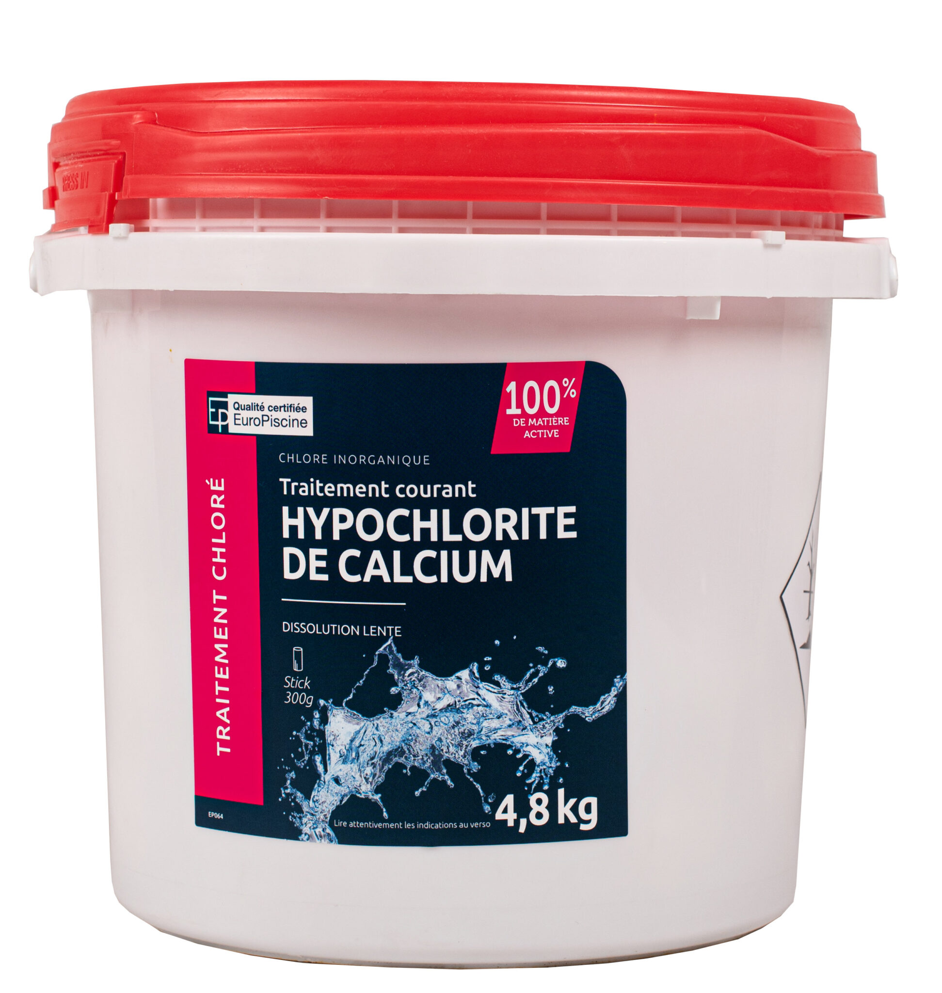 Chlore en stick sans stabilisant (Hypochlorite de Calcium) PISCINES ET DÉCORS DU SUD